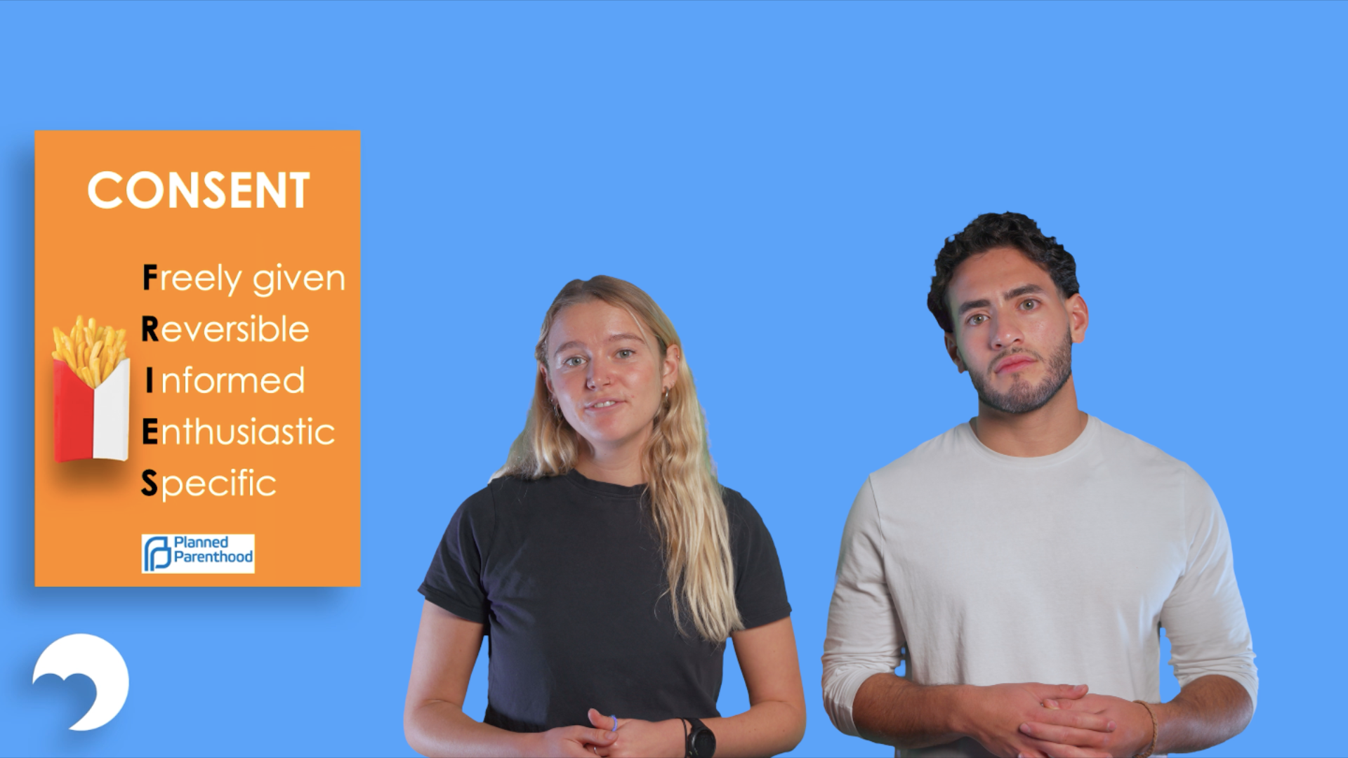 Consent Screenshot from the I Wish course